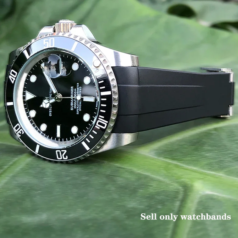 Rolex Watch Datejust - สำหรับ Rolex Yacht-Master Submariner Datejust สายนาฬิกาซิลิโคนพรีเมียม
