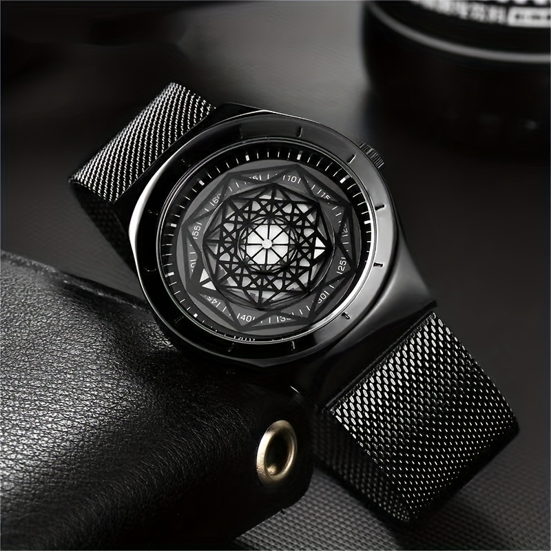 Canvas Strap Watch - แนวคิดใหม่ Creative Pointless Black Technology นาฬิกานักเรียนชายและหญิงแนวโน้มแฟชั่น