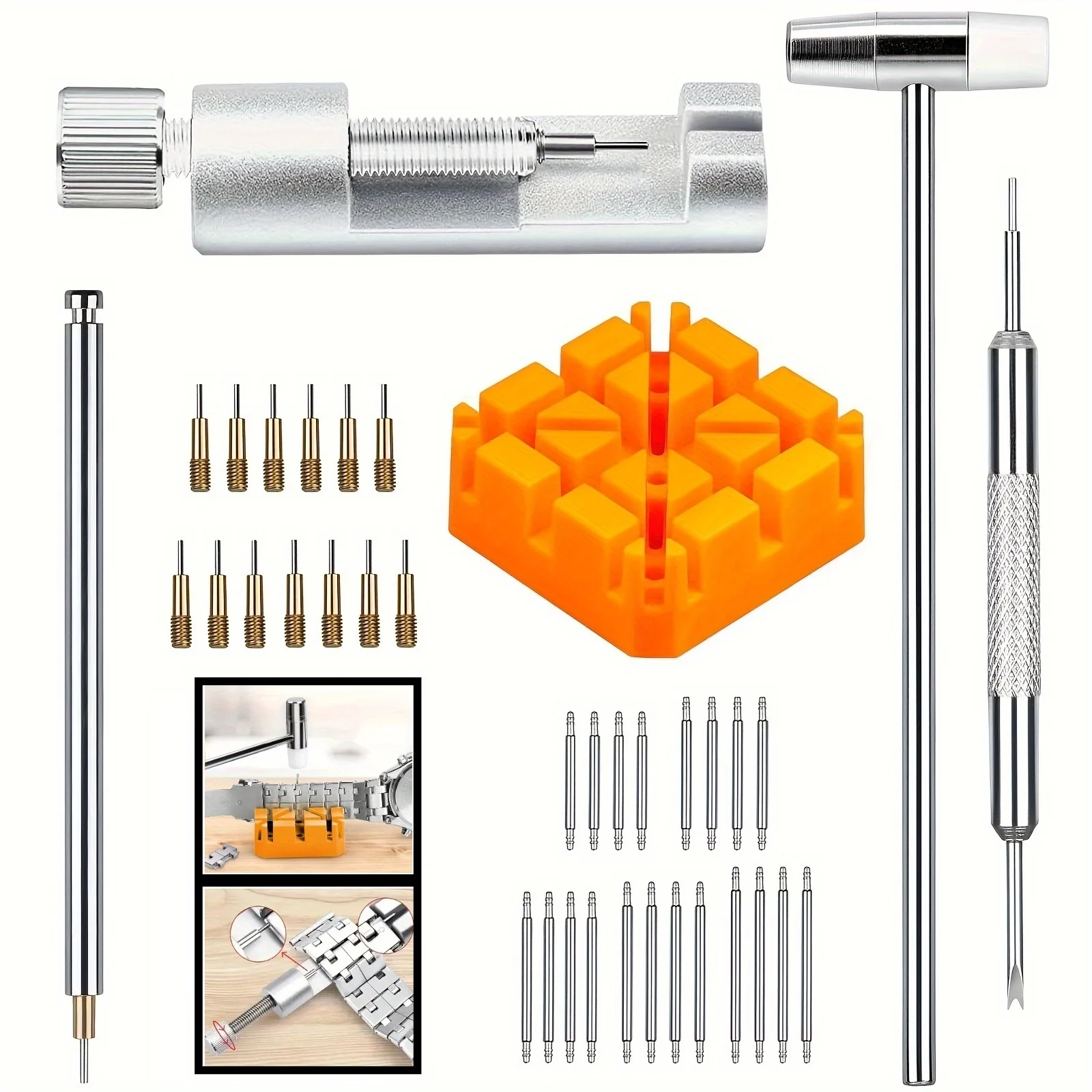 Spring Bar Tool Set - 41 ชิ้น/เซ็ตนาฬิกา Link, ชุดเครื่องมือนาฬิกา, Watch Link