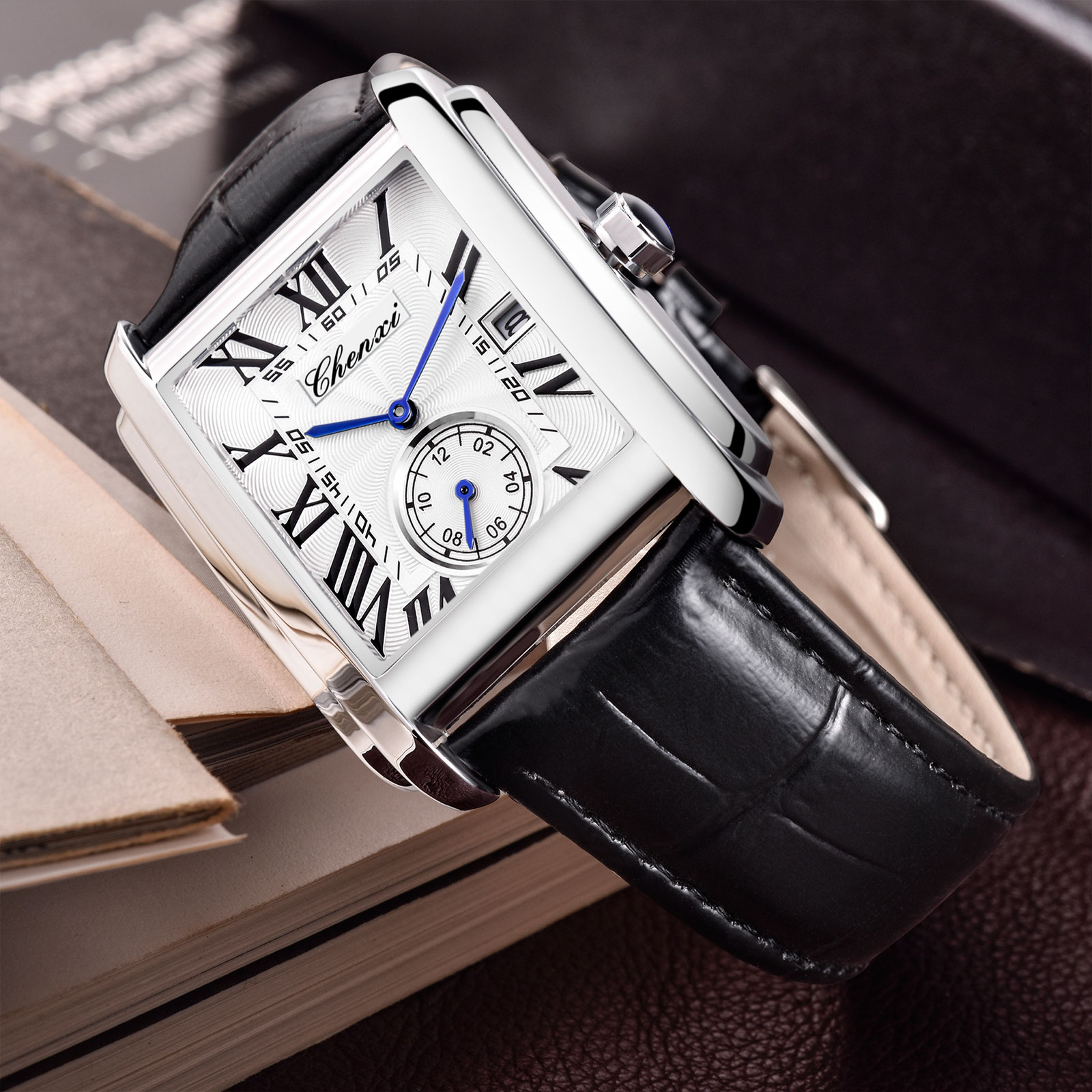 Chenxi 8216 ใหม่แฟชั่นคลาสสิกส - Leather Watch Band Men บทวิจารณ์และราคา