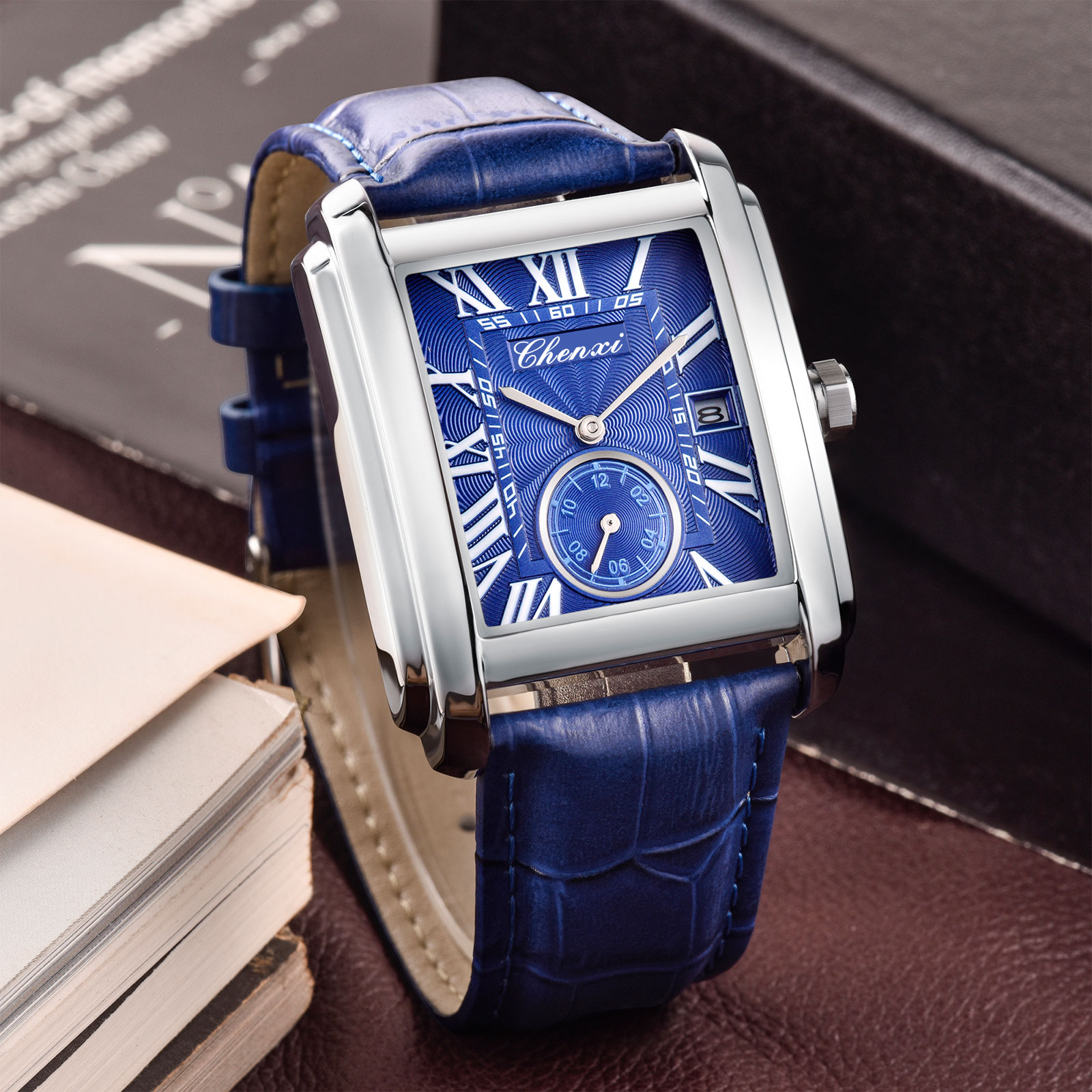 Chenxi 8216 ใหม่แฟชั่นคลาสสิกส - Leather Watch Band Men บทวิจารณ์และราคา