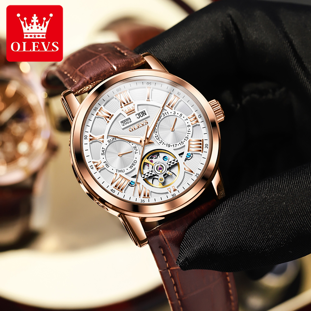 OLEVS 6668 ผู้ชายนาฬิกาอัตโนมั - Seiko Watch Presage บทวิจารณ์และราคา