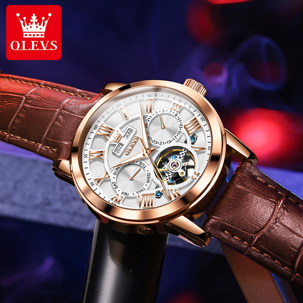 OLEVS 6668 ผู้ชายนาฬิกาอัตโนมั - Seiko Watch Presage บทวิจารณ์และราคา