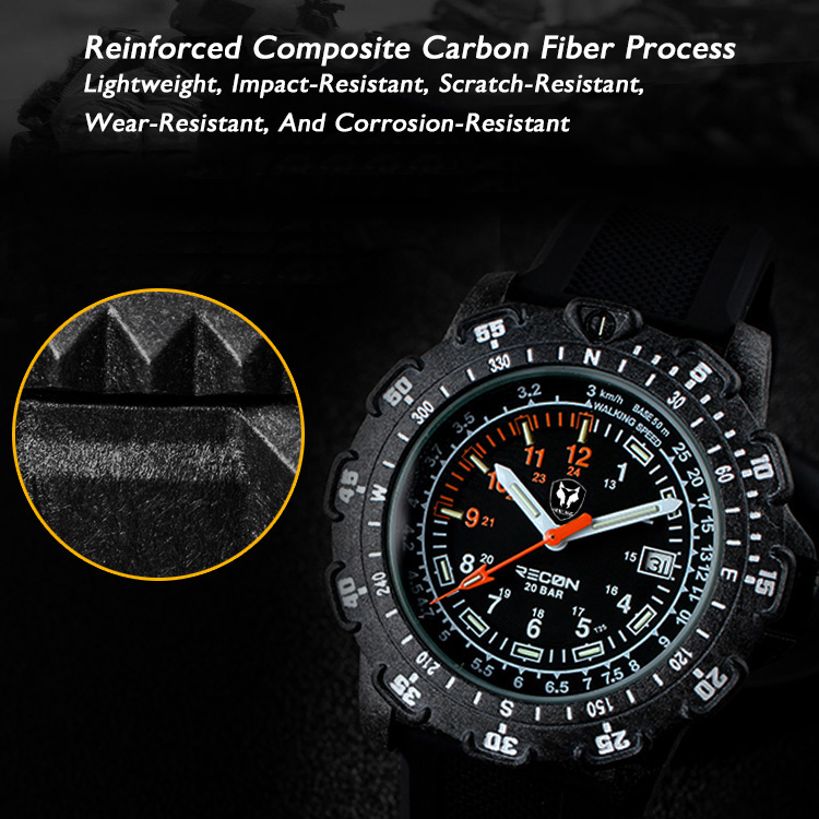 Hnlgnox Mens Pilot นาฬิกากีฬาน - Rubber Strap Diver บทวิจารณ์และราคา
