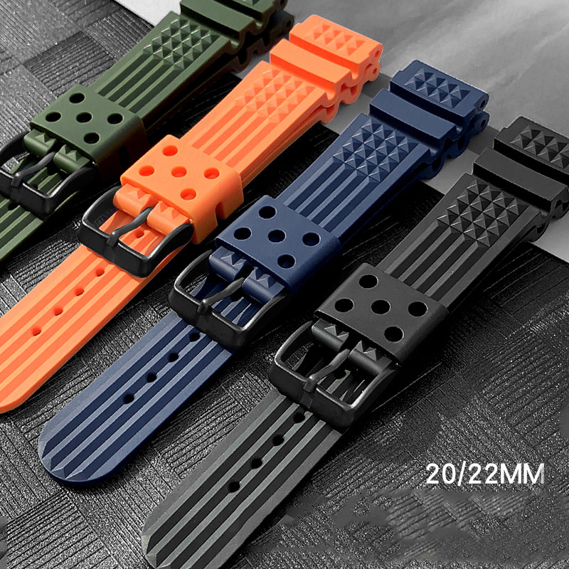 Tali Jam Tangan karet TPU สำหร - Rubber Strap Diver บทวิจารณ์และราคา