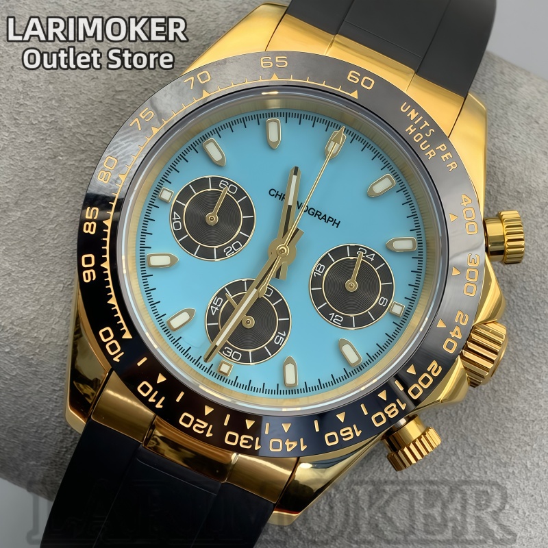 LARIMOKER 39 มม.นาฬิกาสปอร์ตผู - Rubber Strap Diver บทวิจารณ์และราคา
